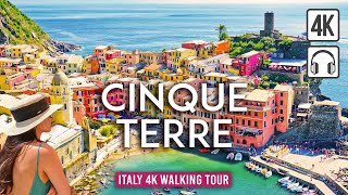 CINQUE TERRE 4K Walking Tour  Manarola Vernazza amp Riomaggiore ITALY 4K Ultra HD60fps [upl. by Laeno256]