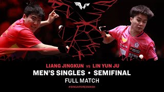 FULL MATCH  LIN YunJu vs LIANG Jingkun  MS SF  SingaporeSmash 2024 [upl. by Lesli]