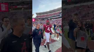 Alabama players react to 527 victory over Mercer [upl. by Kcorb]