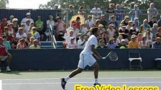 Jo Wilfried Tsonga tennis serve volley [upl. by Aldercy]