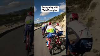 TotalEnergies sunny ride in Calpe Tudons climb cycling roadbike specialized procycling [upl. by Hadeehuat]