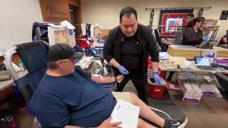 Blood drive in honor of Officer Zane Coolidge [upl. by Otte]