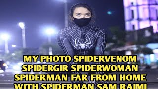 My Photo Spidervenom Spidergirl Spiderwoman Spiderman Far From Home With Spiderman Sam Raimi [upl. by Francisca]