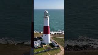 Portland Bill Lighthouse drone stunningdrone lighthouse portland dronevideo [upl. by Towers801]