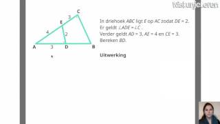 Meetkunde Gelijkvormigheid  Wiskunjeleren [upl. by Dranreb]