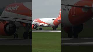 easyjet a321neo close up spool up aviation planespotting planes [upl. by Adnirolc]