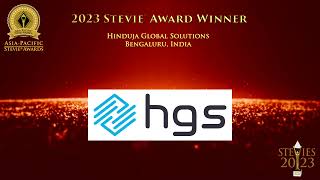 Hinduja Global Solutions is a winner in the 2023 AsiaPacific Stevie® Awards [upl. by Anuhsal]