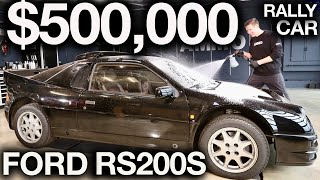 Ford RS200S Full Detail Of Insane Rally Car Legend 500000 Group B Rally Car Paint Restoration [upl. by Nossaj649]