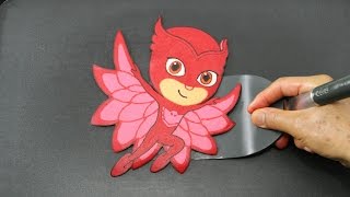 Making PJ Masks Owlette Pancake [upl. by Veator504]