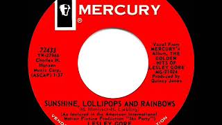 1965 HITS ARCHIVE Sunshine Lollipops and Rainbows  Lesley Gore mono 45 [upl. by Olwena]