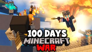 Surviving 100 Days in a Minecraft MODDED WAR INTENSE [upl. by Chaves591]