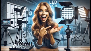 💡 Dazzne D50 LED Video Light Panel Lights 154quot  Best LED Studio Lights for Video 💡 [upl. by Ecyarg]