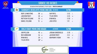 SandgateRedcliffe Mens 2nd Grade v Gold Coast Mens 2nd Grade [upl. by Reimer]