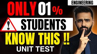 ONLY 1 STUDENTS KNOW THIS UNIT TEST ENGINEERINGPRADEEP GIRI SIR [upl. by Penny557]