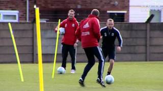 Reds in training for Wembley cup final [upl. by Navar281]