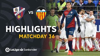 Highlights SD Huesca vs Valencia CF 26 [upl. by Mmada]