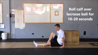 SelfMyofascial Release  Calf gastrocsoleus [upl. by Brig]