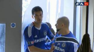 FA Cup Final 2010  Ballack injury  exclusive behind the scenes [upl. by Hendrika552]