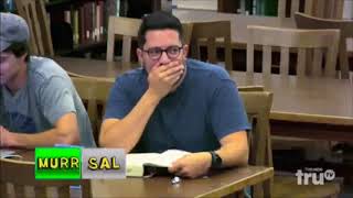 IMPRACTICAL JOKERS SALS AND MURSS CHALLENGE IN LIBARY [upl. by Ragouzis]