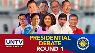 The First Presidential Debate Comelec PiliPinas Debates 2022  March 19 2022 [upl. by Dinse]