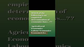 Econometrics shortvideo [upl. by Terrene]