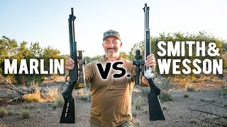 Lever Gun Shootout Marlin vs Smith amp Wesson [upl. by Arde]