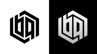 Logo Initial B G using VectorInk  Logo Idea [upl. by Kendricks]