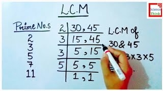 How to find LCM of Two Numbers in Hindi  by SCIENCE THINK [upl. by Ailic]