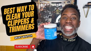 BEST WAY TO CLEAN YOUR CLIPPERS amp TRIMMERS  Blade Wash [upl. by Nohsram]