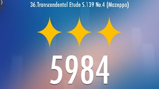 Transcendental Etude No4 MazeppaPiano Tiles Umod CALC [upl. by Legnaesoj]