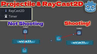 Projectile and RayCast2D in Godot 4 [upl. by Beeck732]