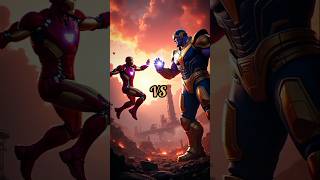 Marvel Ironman VS Thanos hybrid shortsfeed ironman marvel thanos aigenerated endgame shorts [upl. by Enayd]