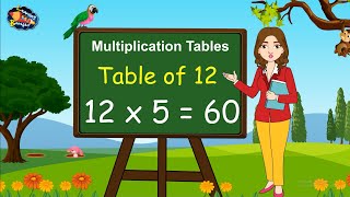 Table of 12  Times tables  Multiplication tables  12 ka pahada  Learning Booster  Maths tables [upl. by Dahraf49]