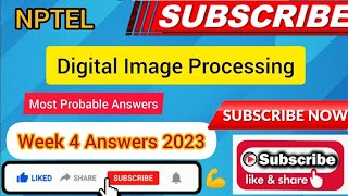 Digital Image Processing NPTEL Assignment 4 week 4 Answers 2024 [upl. by Olracnaig]