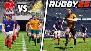 RUGBY 25 EARLY ACCESS  My First Game  France vs Australia  Rugby 25 Gameplay amp Commentry rugby25 [upl. by Eshman]