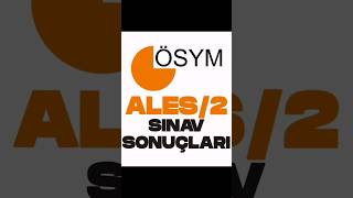 2024 ALES 2 SINAV SONUÇLARI NASIL ÖĞRENİLİR SONUÇLAR AÇIKLANDI [upl. by Nylirac933]