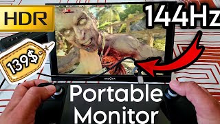 Cheapest 144Hz Portable Gaming Monitor  Arzopa Z1FC Review  PSTV Steam Deck Switch PC Setup [upl. by Mathias]