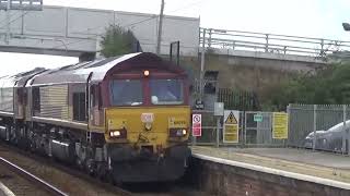 Severn Tunnel Junction train station Freightliner trains [upl. by Namhar]