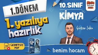 10Sınıf  Kimya  1Dönem  1Yazılıya Hazırlık  Görkem ŞAHİN [upl. by Karli]