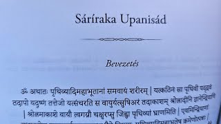 SÁRÍRAKA UPANISAD HANGOSKÖNYV SÁRÍRAKAUPANISAD UPANISADGYŰJTEMÉNY [upl. by Junia169]