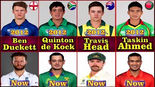 2012 Under 19 World Cup Players  Then and Now  All Teams [upl. by Ordisy508]