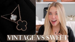 VAN CLEEF amp ARPELS VINTAGE VS SWEET ALHAMBRA  WHICH ONE SHOULD YOU BUY [upl. by Hwu]