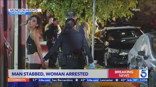 Woman arrested for allegedly stabbing boyfriend in Los Angeles [upl. by Rosario]