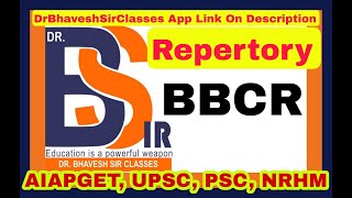 BBCR Repertory  Boger Boenninghausen Repertory Repertory Homoeopathy  DrBhavesh Sir Classes [upl. by Aicnelav]