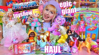 Haul TOYPLOSION 2024  vintage toys purchases gifts amp freebies  80s 90s girl toys G1 MLP Barbie [upl. by Rocca]