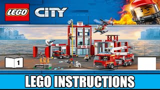 LEGO Instructions  LEGO City  77944  Fire Station Headquarters Book 1 [upl. by Lebama]