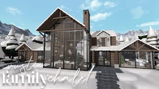 Bloxburg  Rustic Family Chalet  House Build [upl. by Aidile]