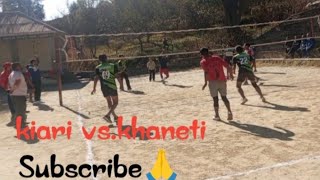 vollyball match kiari vs khaneti team subscribe my channel [upl. by Nnylrebma]