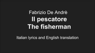 DE ANDREIl pescatore The fisherman English Lyrics Translation [upl. by Goodrich322]