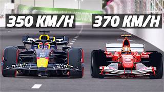 Can The Ferrari F2004 Beat The RB20 At LAS VEGAS [upl. by Bausch]